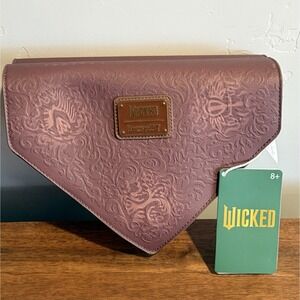 Loungefly Wicked Elphaba Grimoire Spell Book Crossbody Bag New Universal Studios